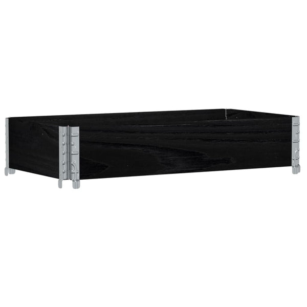 Palettenaufsatzrahmen Schwarz 100x50 cm