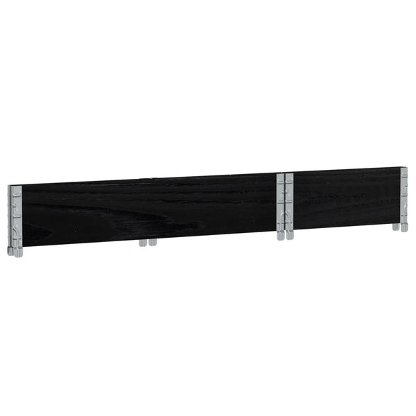 Palettenaufsatzrahmen Schwarz 100x50 cm