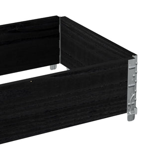 Palettenaufsatzrahmen Schwarz 100x50 cm