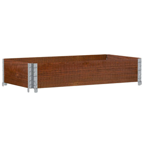 Palettenaufsatzrahmen Braun 100x50 cm