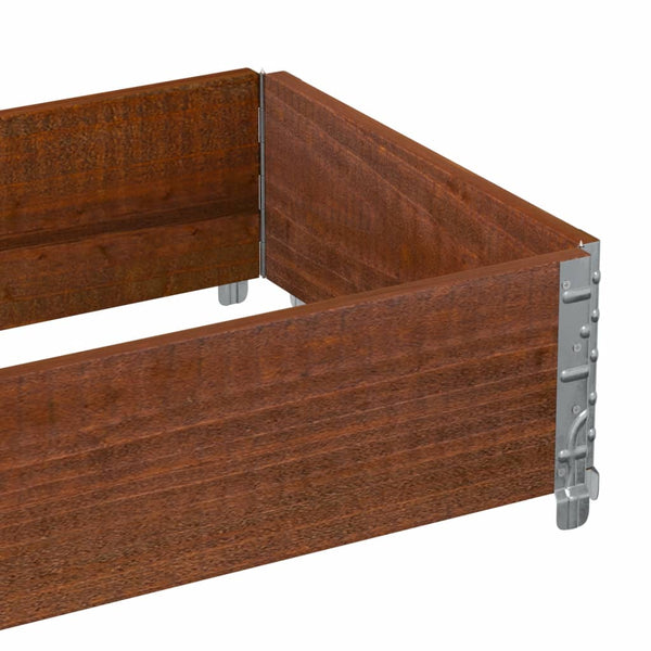 Palettenaufsatzrahmen Braun 100x50 cm