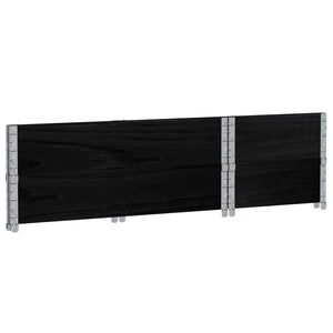 Palettenaufsatzrahmen 2er Set 100x50cm Schwarz