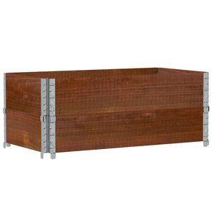 Palettenaufsatzrahmen 2er Set Braun 100x50cm