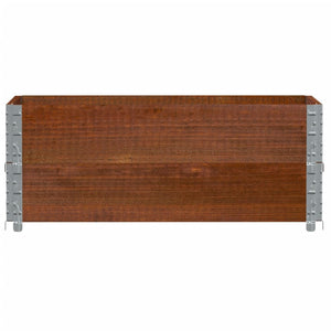 Palettenaufsatzrahmen 2er Set Braun 100x50cm
