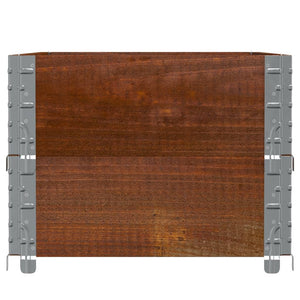 Palettenaufsatzrahmen 2er Set Braun 100x50cm