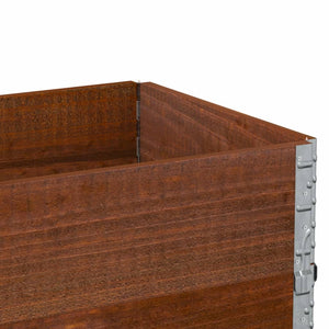 Palettenaufsatzrahmen 2er Set Braun 100x50cm