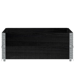 Palettenaufsatzrahmen 100x100 Schwarz, 2er Set