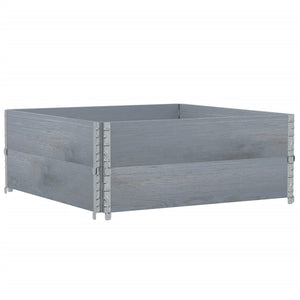 Palettenaufsatzrahmen Grau 100x100cm 2er Set
