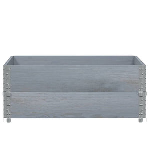 Palettenaufsatzrahmen Grau 100x100cm 2er Set
