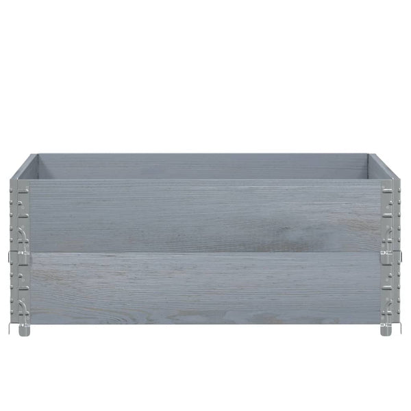 Palettenaufsatzrahmen Grau 100x100cm 2er Set