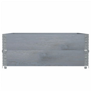 Palettenaufsatzrahmen Grau 100x100cm 2er Set
