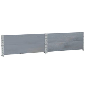 Palettenaufsatzrahmen Grau 100x100cm 2er Set