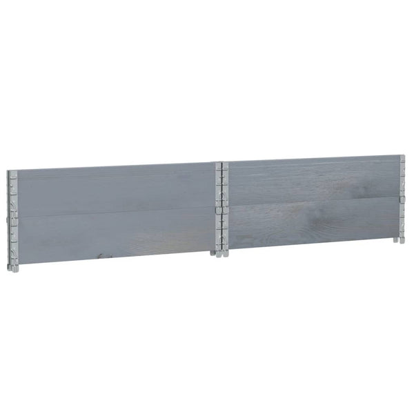 Palettenaufsatzrahmen Grau 100x100cm 2er Set