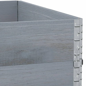 Palettenaufsatzrahmen Grau 100x100cm 2er Set