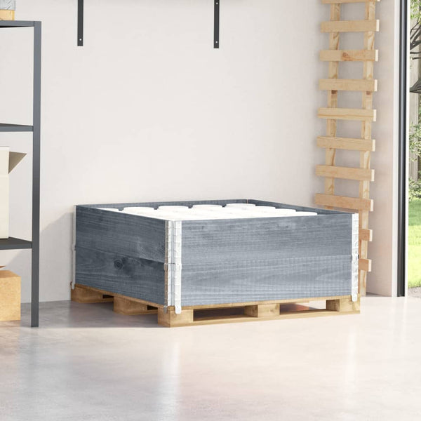 Palettenaufsatzrahmen Grau 100x100cm 2er Set