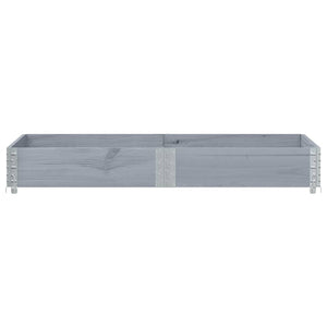 Palettenaufsatzrahmen Grau 150x50 cm Kiefer