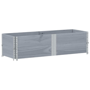 Palettenaufsatzrahmen Grau 150x50cm, 2er Set
