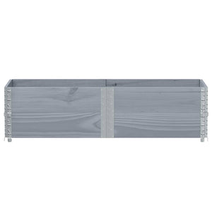 Palettenaufsatzrahmen Grau 150x50cm, 2er Set