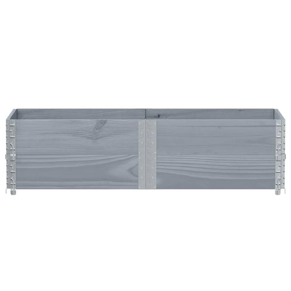 Palettenaufsatzrahmen Grau 150x50cm, 2er Set