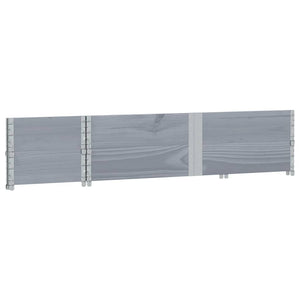 Palettenaufsatzrahmen Grau 150x50cm, 2er Set