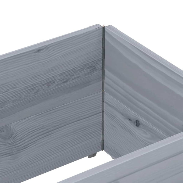 Palettenaufsatzrahmen Grau 150x50cm, 2er Set