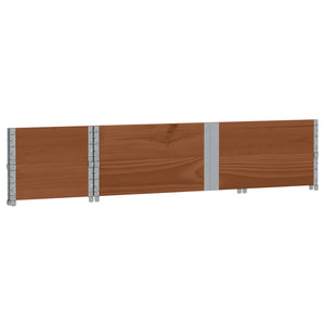 Palettenaufsatzrahmen 2er Set Braun 150x50 cm