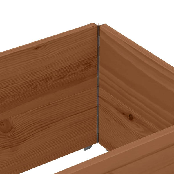 Palettenaufsatzrahmen 2er Set Braun 150x50 cm