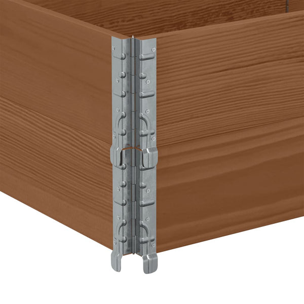 Palettenaufsatzrahmen 2er Set Braun 150x50 cm