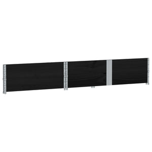 vidaXL Cadres rehausseurs de palettes 2 pcs Noir 150x100 Bois de pin massif