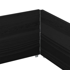 vidaXL Cadres rehausseurs de palettes 2 pcs Noir 150x100 Bois de pin massif