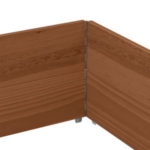 Palettenaufsatzrahmen 150x100 Braun Kiefer 2er Set