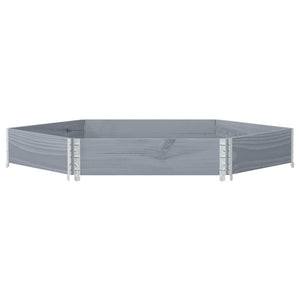 vidaXL Rehausse de palette Gris 160x160 cm Pin massif