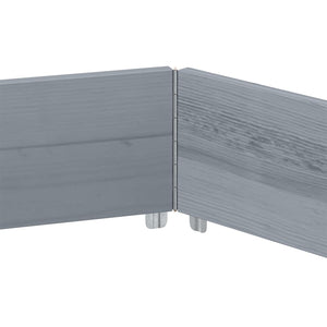 vidaXL Rehausse de palette Gris 160x160 cm Pin massif