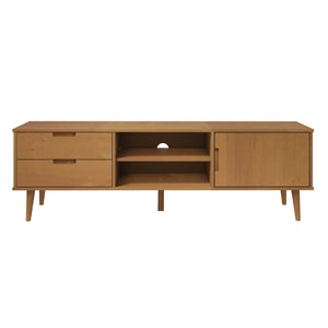 TV-Schrank Kiefer Massivholz Braun 158 cm