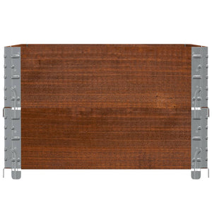 Pflanzkasten Braun 80x60 cm Kiefer Massivholz