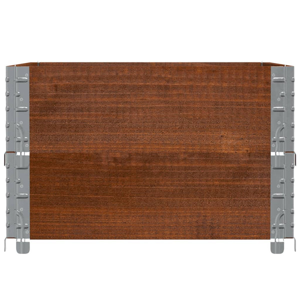 Pflanzkasten Braun 80x60 cm Kiefer Massivholz