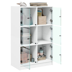 Highboard Weiß 68x37x109 cm