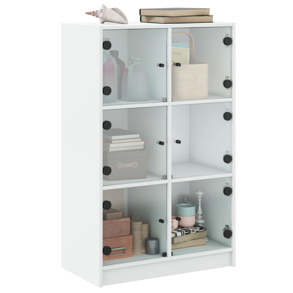 Highboard Weiß 68x37x109 cm