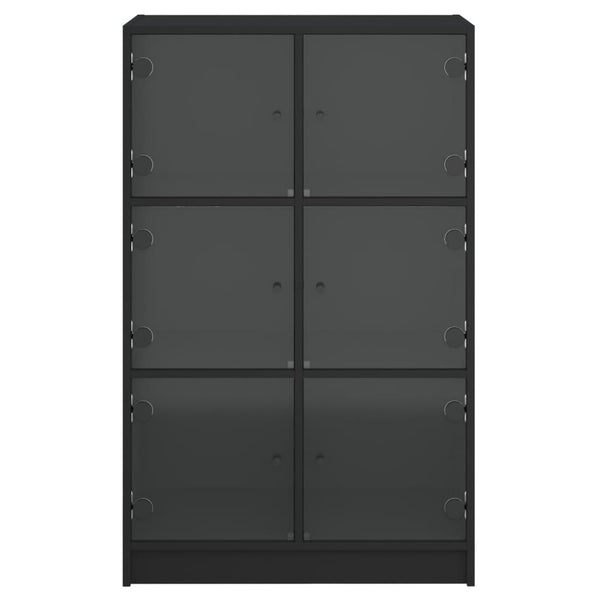 Highboard Schwarz 68x37x109 cm