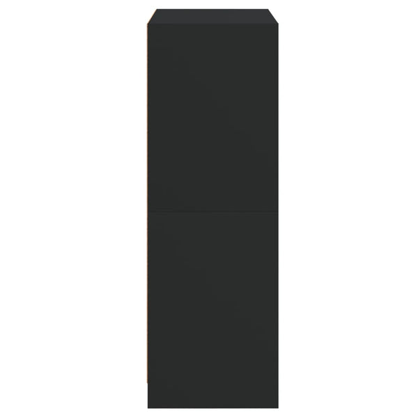 Highboard Schwarz 68x37x109 cm