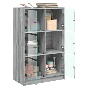 Highboard Grau Sonoma 68x37x109 cm
