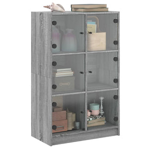 Highboard Grau Sonoma 68x37x109 cm