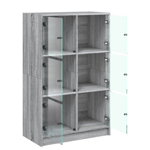 Highboard Grau Sonoma 68x37x109 cm