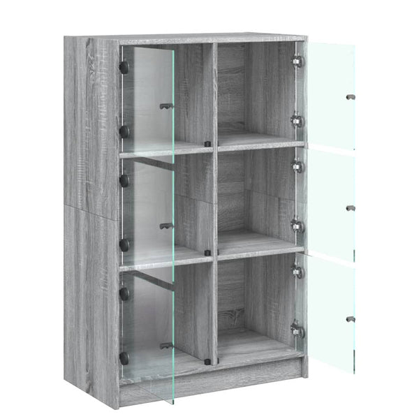 Highboard Grau Sonoma 68x37x109 cm