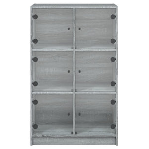 Highboard Grau Sonoma 68x37x109 cm
