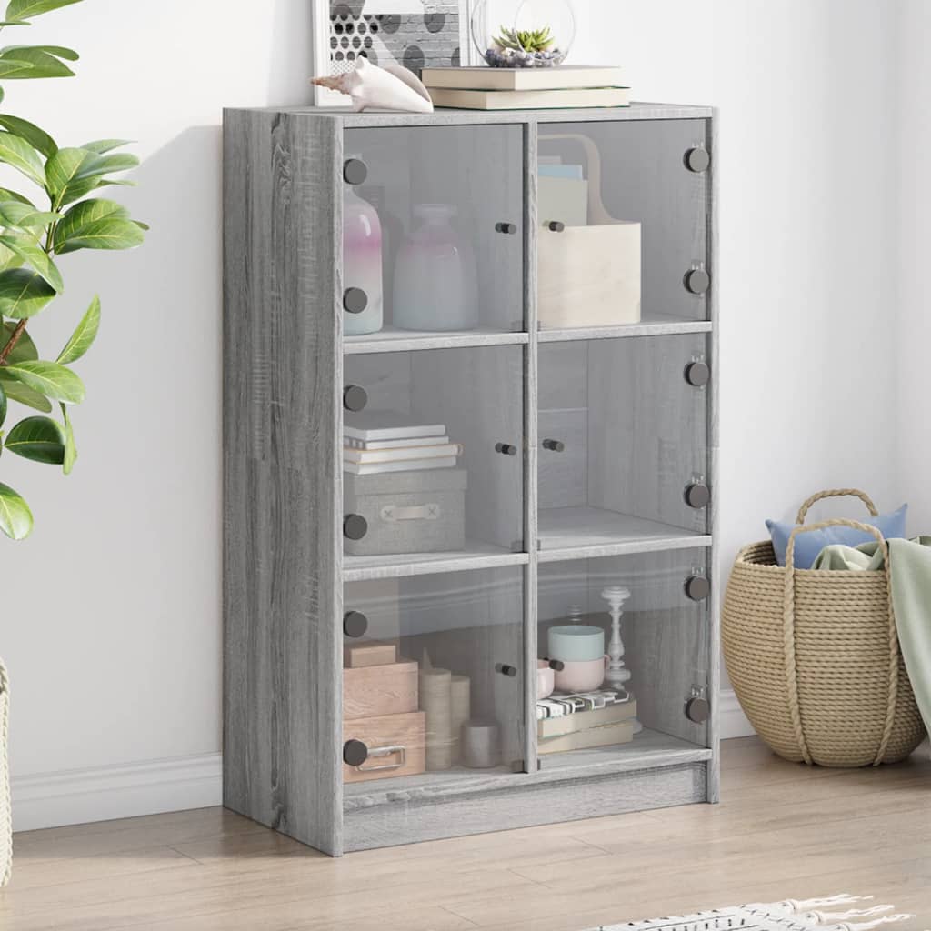 Highboard Grau Sonoma 68x37x109 cm