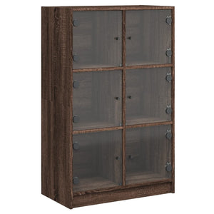 Highboard Braun Eiche Optik 68x37x109cm