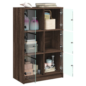 Highboard Braun Eiche Optik 68x37x109cm