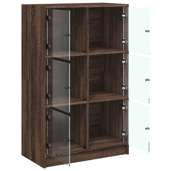 Highboard Braun Eiche Optik 68x37x109cm