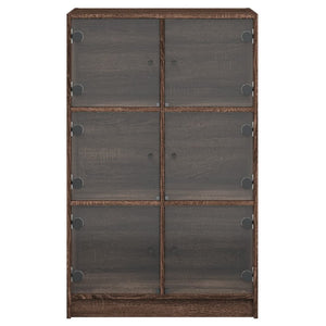 Highboard Braun Eiche Optik 68x37x109cm
